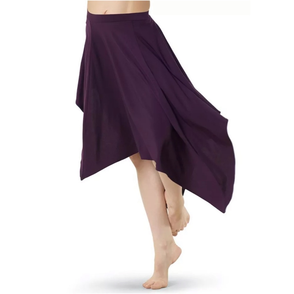 Balera Skirt Black Asymmetrical Hem - Picture 2 of 9